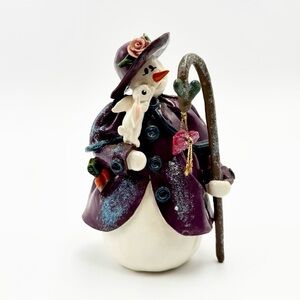 Snow Littles Special Limited Edition Snowman w Bunny 480533 Enesco Donna Little